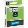 Picture of DYMO D1 LABEL CASSETTE ORIGINAL 45013 12MM BLACK ON WHITE